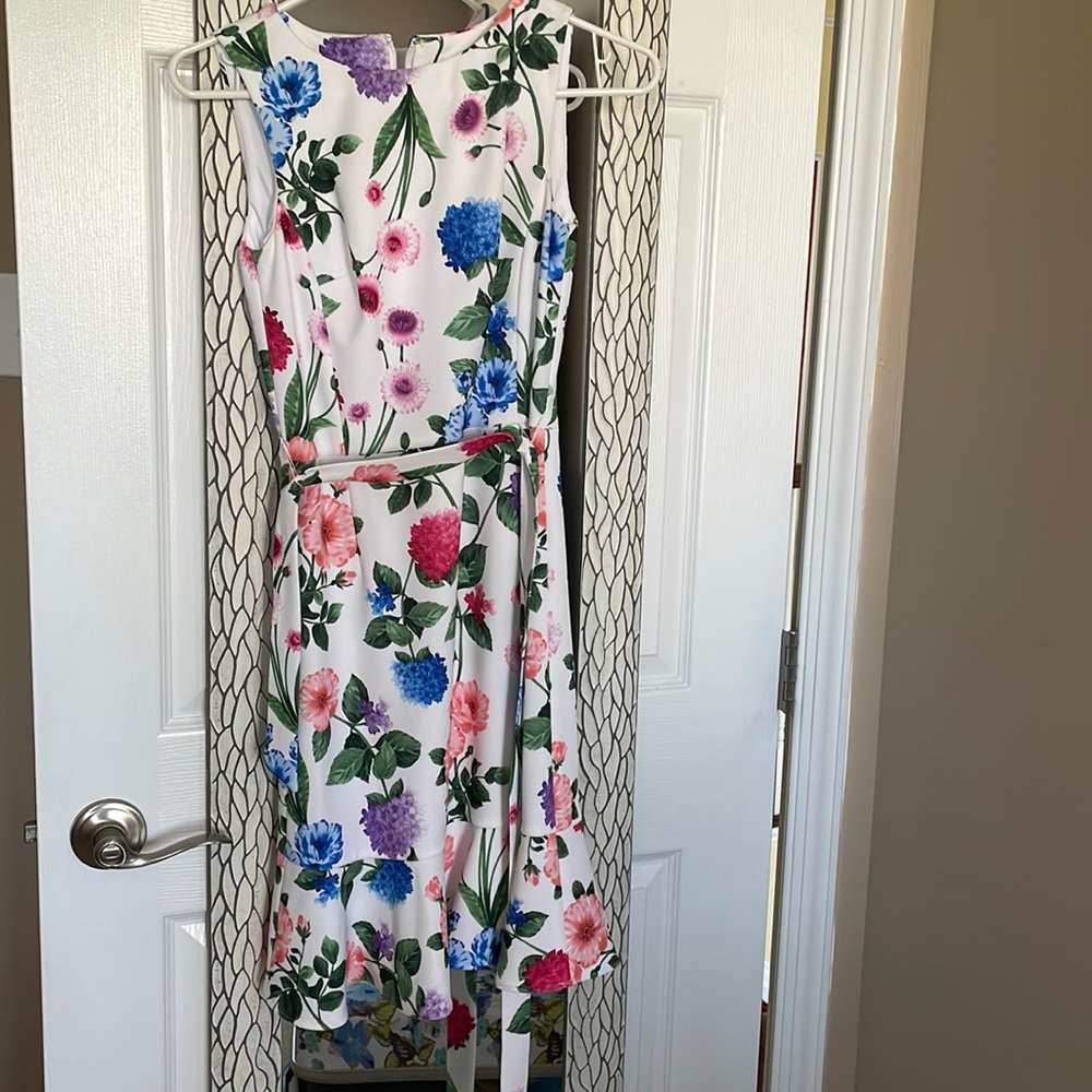 Calvin Klein Floral Zip Up Dress